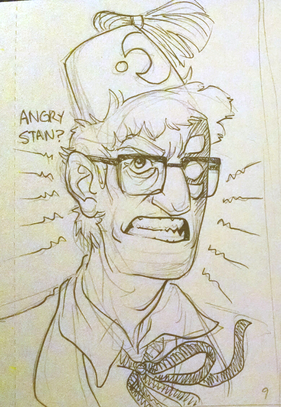 fanart of neverhuman au grunkle stan for ko-fi reward